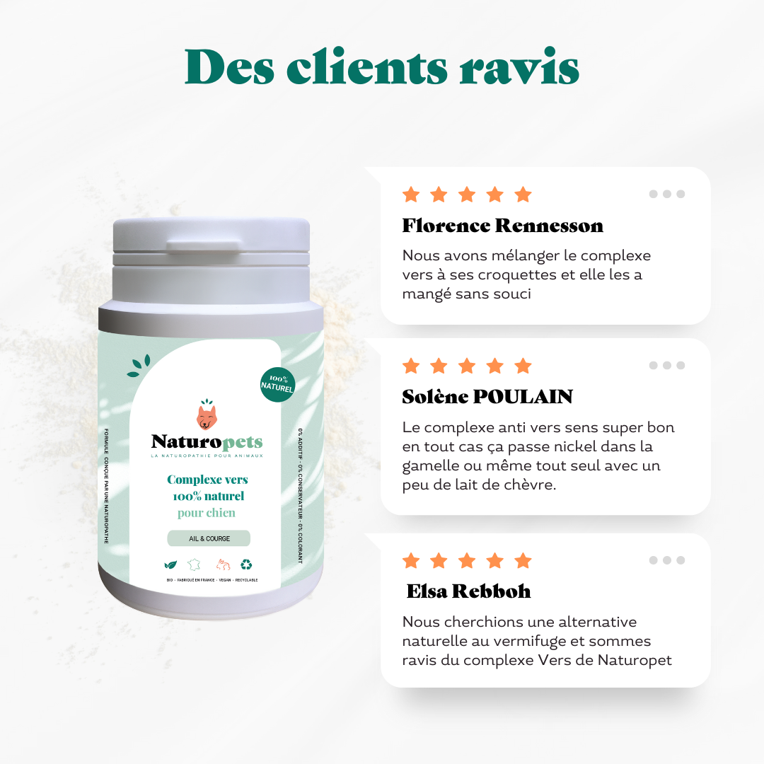 vermifuge naturel chien avis clients